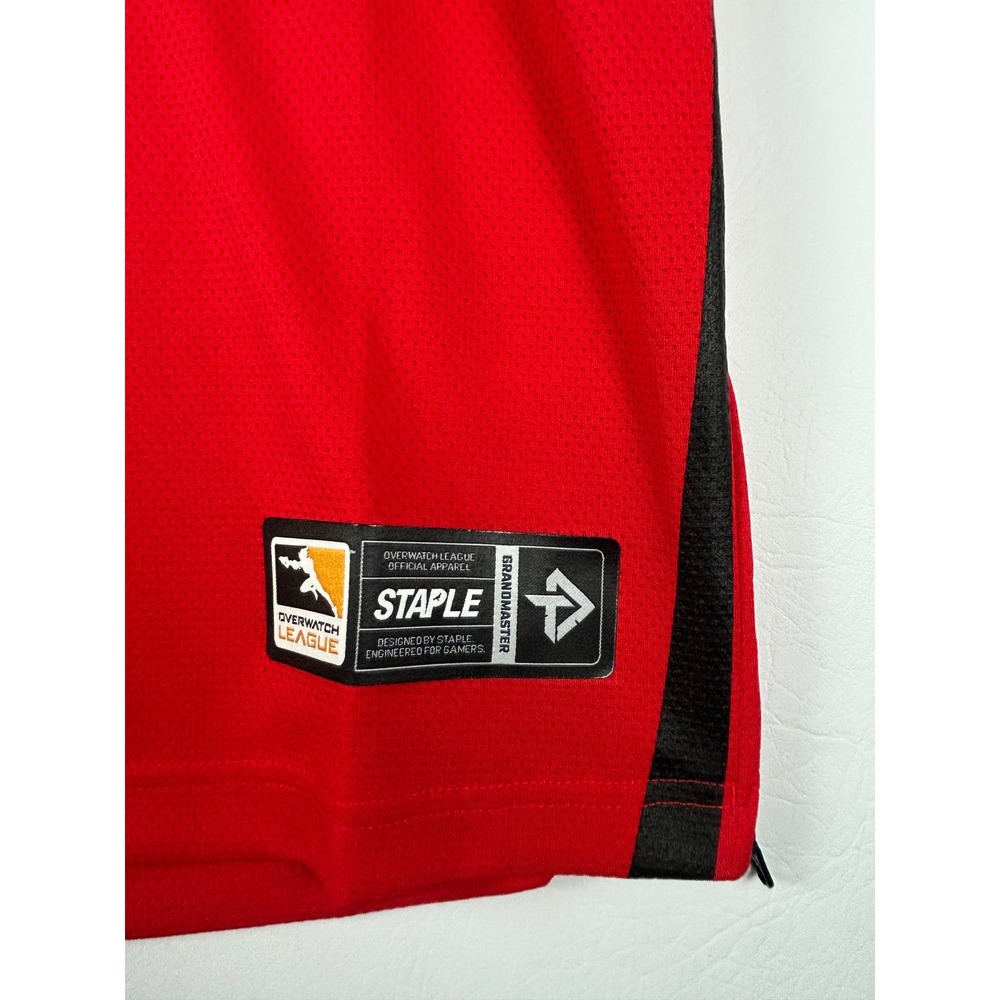 NWT Overwatch League Toronto Defiant Jersey Mens Large Red Esports Gaming Shirt - Picture 4 of 5